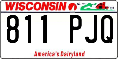 WI license plate 811PJQ