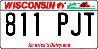 WI license plate 811PJT