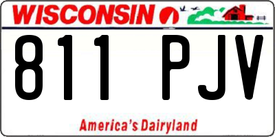 WI license plate 811PJV