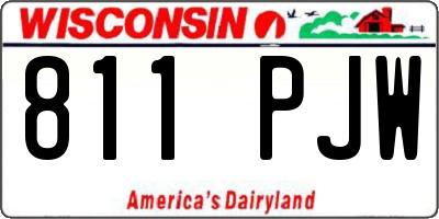 WI license plate 811PJW