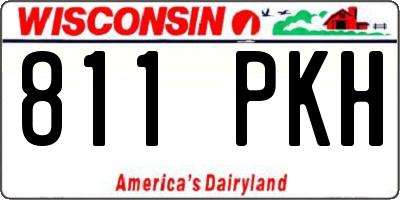 WI license plate 811PKH