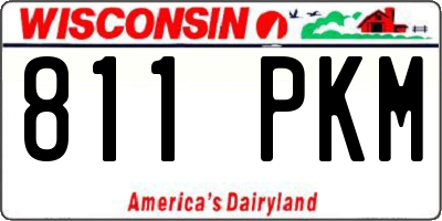 WI license plate 811PKM