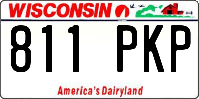 WI license plate 811PKP