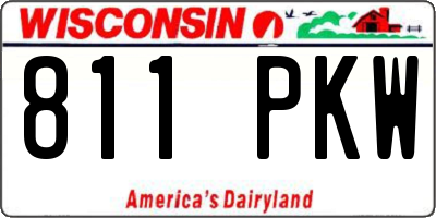 WI license plate 811PKW