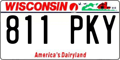 WI license plate 811PKY