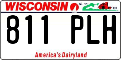 WI license plate 811PLH