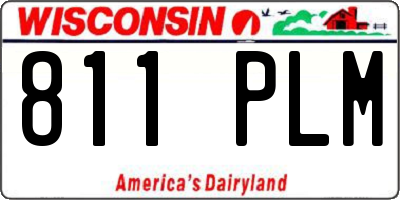 WI license plate 811PLM