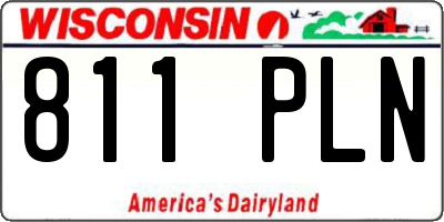 WI license plate 811PLN