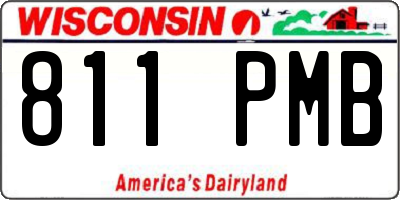 WI license plate 811PMB