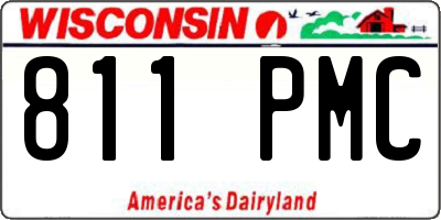 WI license plate 811PMC