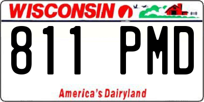WI license plate 811PMD
