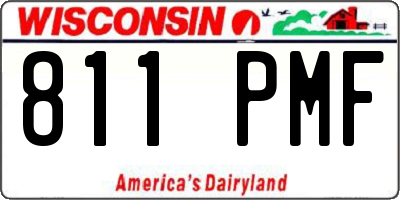 WI license plate 811PMF
