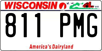 WI license plate 811PMG