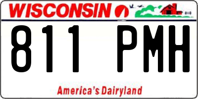 WI license plate 811PMH