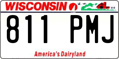 WI license plate 811PMJ