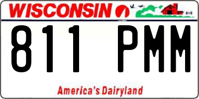 WI license plate 811PMM