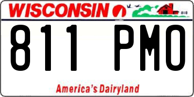 WI license plate 811PMO