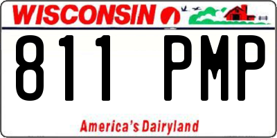 WI license plate 811PMP