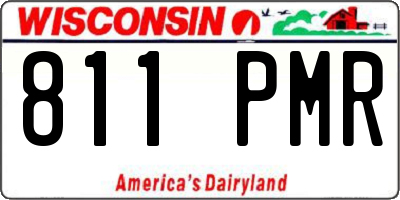 WI license plate 811PMR