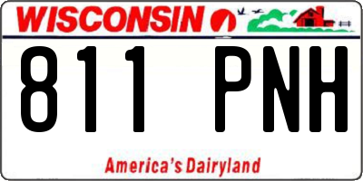 WI license plate 811PNH