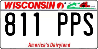 WI license plate 811PPS