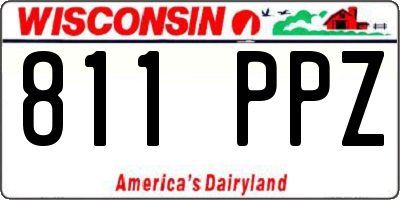 WI license plate 811PPZ