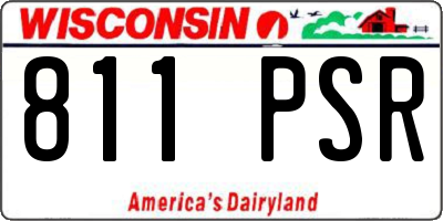 WI license plate 811PSR