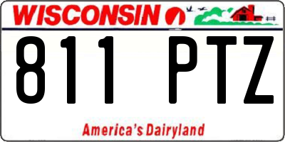 WI license plate 811PTZ