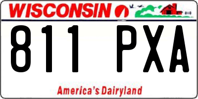 WI license plate 811PXA