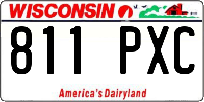 WI license plate 811PXC