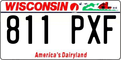 WI license plate 811PXF