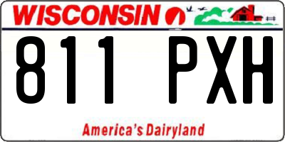 WI license plate 811PXH