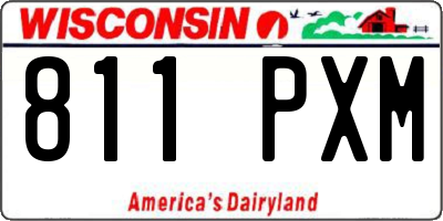 WI license plate 811PXM