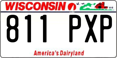 WI license plate 811PXP