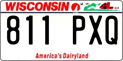 WI license plate 811PXQ