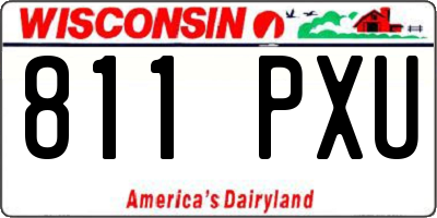 WI license plate 811PXU