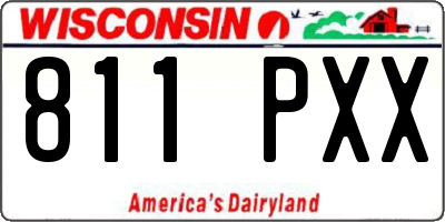 WI license plate 811PXX