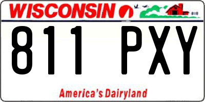 WI license plate 811PXY