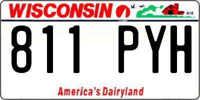 WI license plate 811PYH