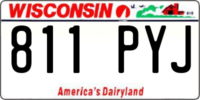 WI license plate 811PYJ