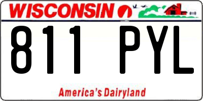 WI license plate 811PYL