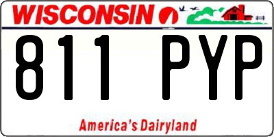 WI license plate 811PYP