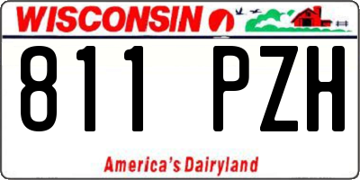 WI license plate 811PZH