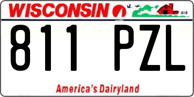 WI license plate 811PZL