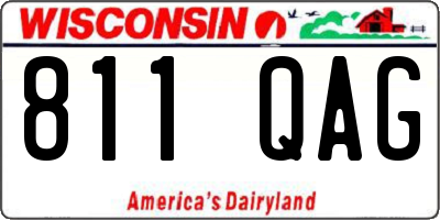 WI license plate 811QAG