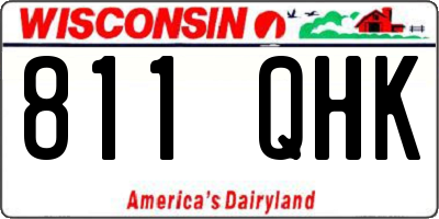 WI license plate 811QHK