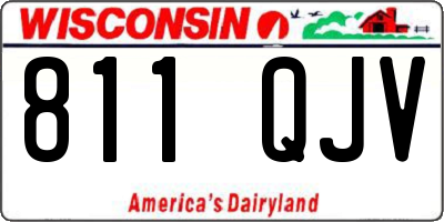 WI license plate 811QJV
