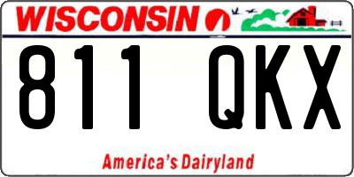 WI license plate 811QKX