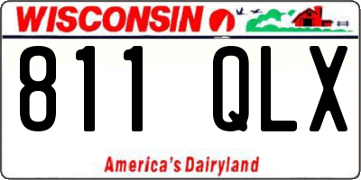 WI license plate 811QLX