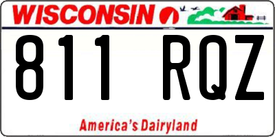 WI license plate 811RQZ